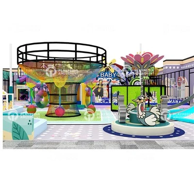 Parco giochi al coperto del castello arcobaleno